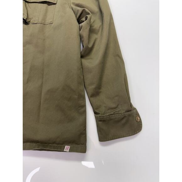 Sovereign Code Bomber Jacket Zip-Up Chest Flap Pocket Olive Green Mens Size L - Picture 6 of 14